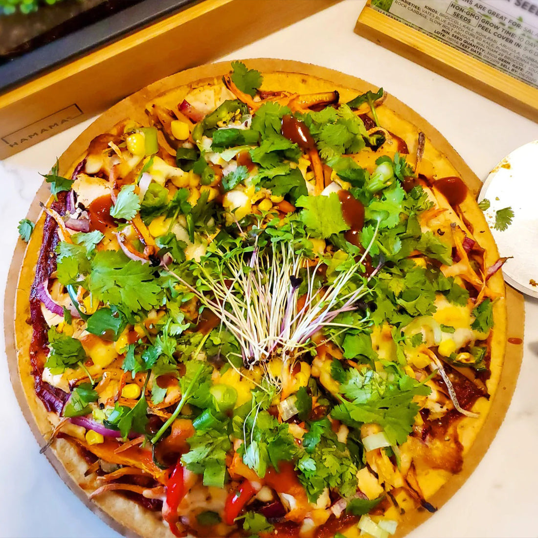 Kale & Broccoli Crust Pizza