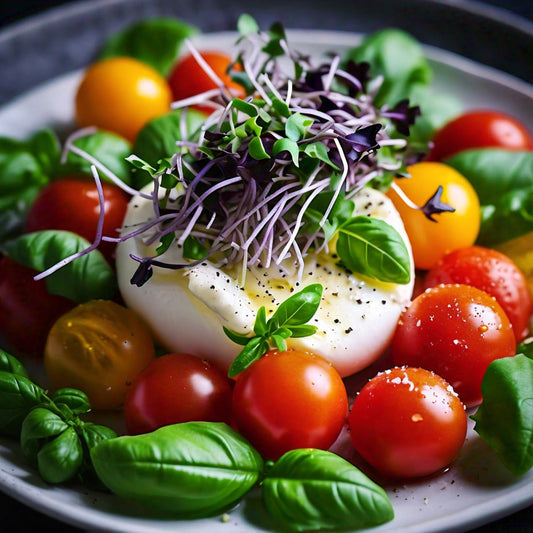 Microgreens Caprese Salad