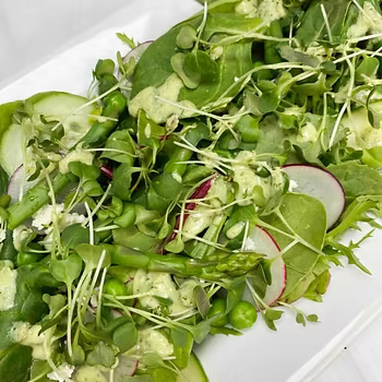 Spring Salad with Broccoli Microgreens
